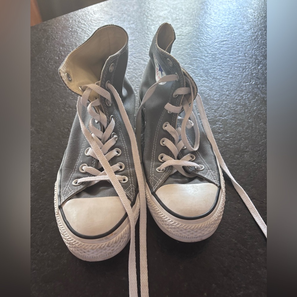Converse Gray High-Top Sneakers